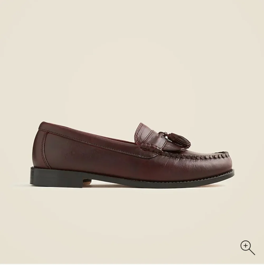 J CREW Camden kiltie tassel loafers in English leather, Sz 8.5